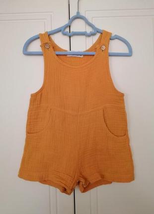 Муслиновый комбинезон песочник на 1-1,5 года