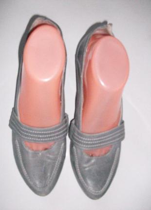 Рр 39-25,3 см стильні туфлі, балетки від fidgi шкіра4 фото