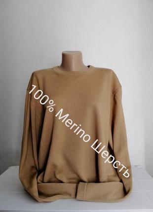 Шерстяной свитер gap из 100% натур merino шерсти, р.16,44,18,20,22,24,xxl,xl,3xl,4-7xl