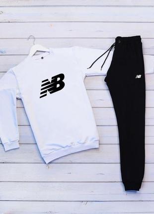 Чоловічий спортивний трикотажний костюм new balance1 фото