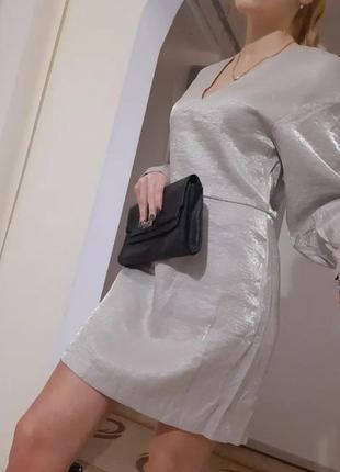 Платье женское hm металлик