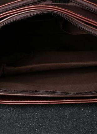 Мужской кожаный стильный рюкзак портфель чоловічий ранец сумка для ноутбука документов8 фото