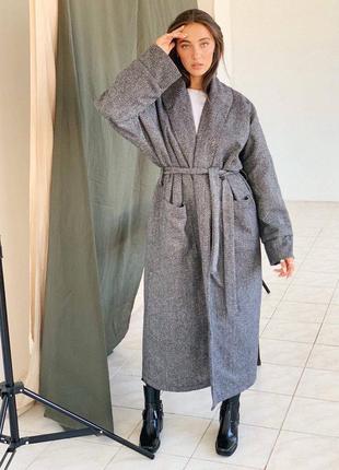 Пальто кимоно 100% шерсть