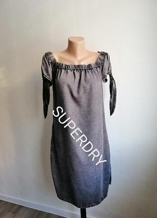 🔥распродажа!!!дизайнерское платье superdry,новое,спускается на плечи,р. xs,s,m,8,10,12