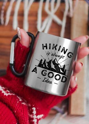 Метталическая кружка на карабине