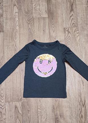 Реглан для дівчинки, з паєтками розмір 116