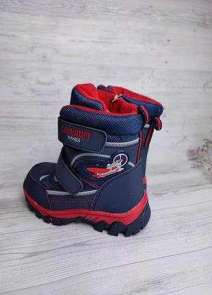 Термо сноубутсы для хлопчика дитячі чобітки зимові термо черевики4 фото