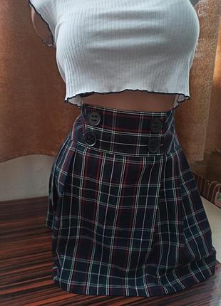 Стильна спідничка в клітинку