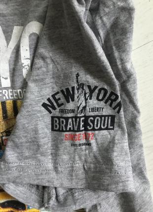 Brave soul стильна футболка з канади  new york4 фото