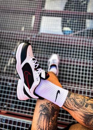 Nike air monarch iv black red sale