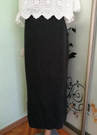 Льняная юбка со шнуровкой по бокам vitabella норвегия1 фото