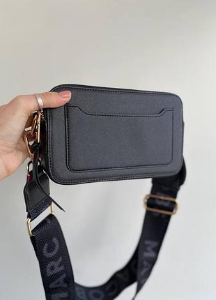 Сумка marc jacobs black gold черная с золотистым женская 5