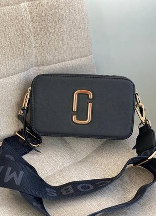 Сумка marc jacobs black gold черная с золотистым женская 9