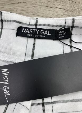 Фірмові шорти-бермуди в клітку nasty gal🤍7 фото