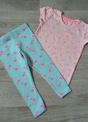 Лосинки primark +футболочка primark на 1-2 года
