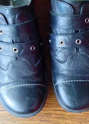 Рр 38-24,2 см стильные удобные кожаные ботинки от bata4 фото