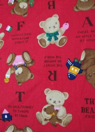 Детский хлопковый платок бандана с милыми мишками6 фото