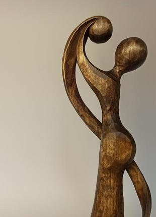 Статуетка жінки з дитиною 21.5 см, різьба по дереву, скульптура матері з дитиною,...