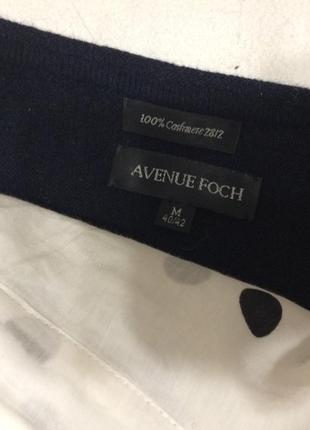 Кашемировый брендовый  пуловер на пуговицах avenue fogh2 фото