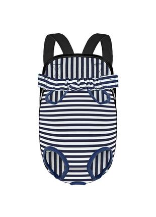 Рюкзак-кенгуру для животных lesko dt834 strip s переноска котам собакам