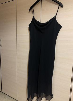 Чорне плаття в підлогу 3