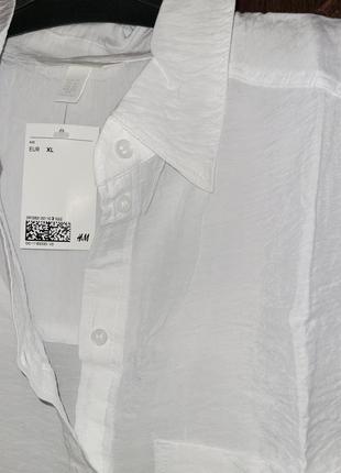 Блуза/рубашка без рукавов из ткани с  вискозы, h&m, р.хл3 фото