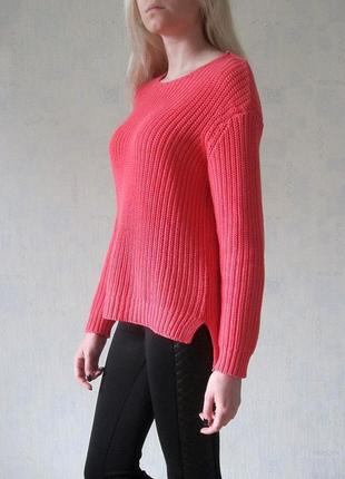 Алый коралловый свитер divided2 фото