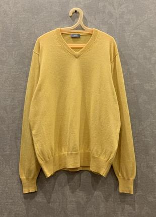Кашемировый дизайнерский свитер пуловер van laack