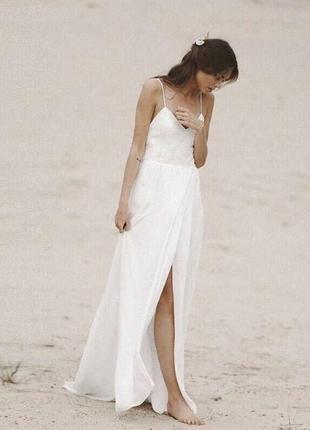 Свадебное платье в пляжном стиле1 фото