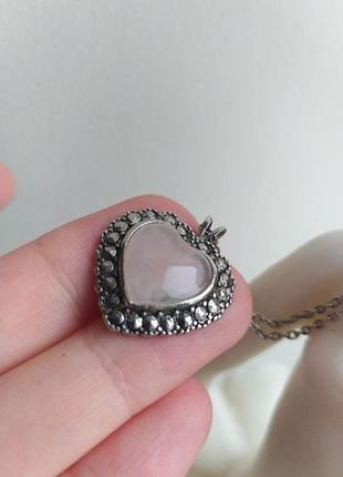 Винтажное сердечко от avon, подвеска на цепочке