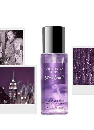 Парфумированный мини спрей мист loce spell 75мл💕victorias secret виктория сикрет вікторія сікрет оригинал1 фото