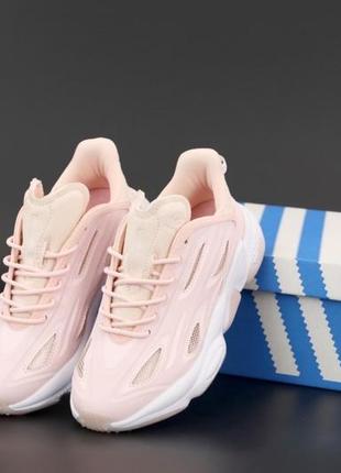 Женские кроссовки adidas ozweego celox pink1 фото
