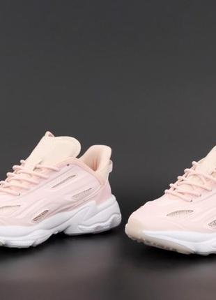 Женские кроссовки adidas ozweego celox pink2 фото