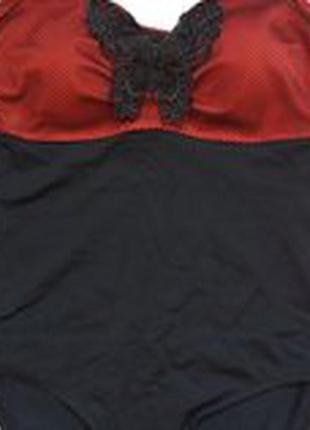 Оригінальний купальник з бюстом червоного кольору3 фото