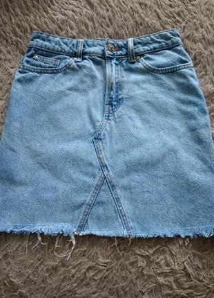 Стильная,актуальная джинсовая юбка denim co.3 фото