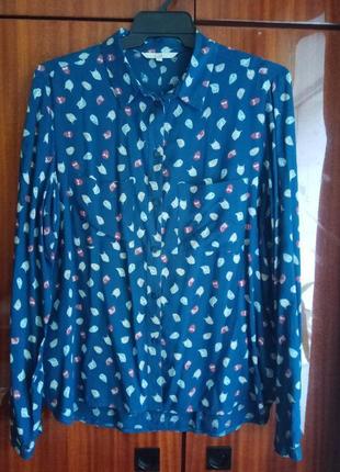 1+1=3 рубашка принт сова вискоза