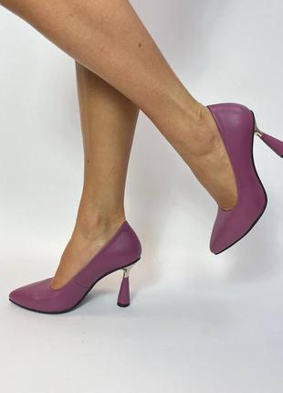 Туфлі жіночі натуральна шкіра, замша човники6 фото