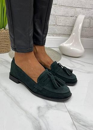 36-41 рр лофери з пензликами натуральна замша