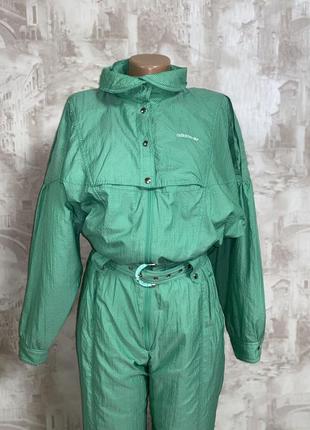 Винтажный зелёный лыжный комбинезон,зимняя куртка(34)4 фото