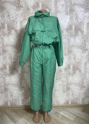 Винтажный зелёный лыжный комбинезон,зимняя куртка(34)2 фото