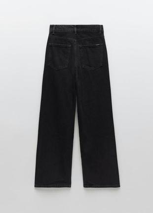 Широкие штаны джинсы zara 34р  оригинал укороченые2 фото