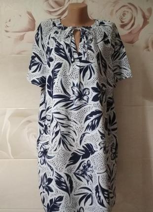 Лляне вільне плаття f&f