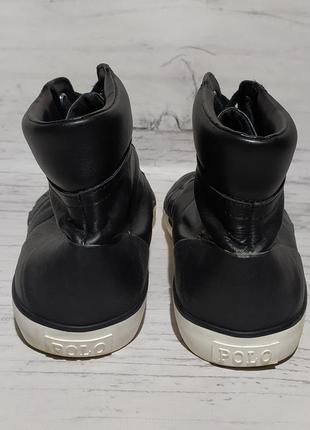 Polo ralph lauren original кожаные ботинки кеды 5