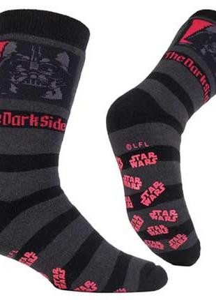 Мужские утепленные носки, носки-тапочки the dark side. star wars,39-45р