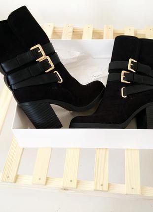 Сапожки под замш new look 37