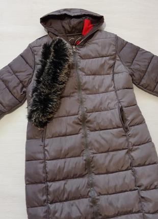 Двухсторонняя куртка двухсторонний пуховик пальто теплая куртка3 фото