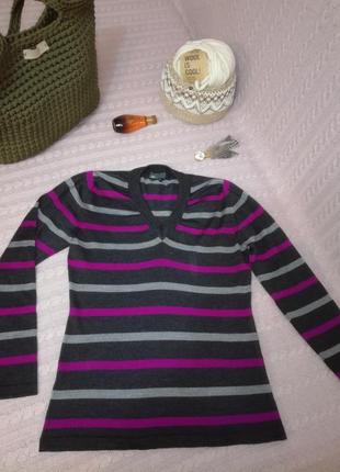 Красивый шерстяной (merino wool) пуловер кофта свитер just, р.38 (м)3 фото