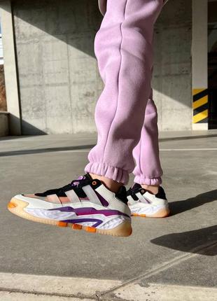 Кросівки adidas nite jogger фіолетові4 фото