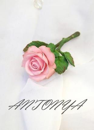 Брошка троянда1 фото