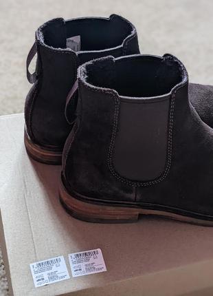 Чоловічі челсі замшеві черевики clarks7 фото